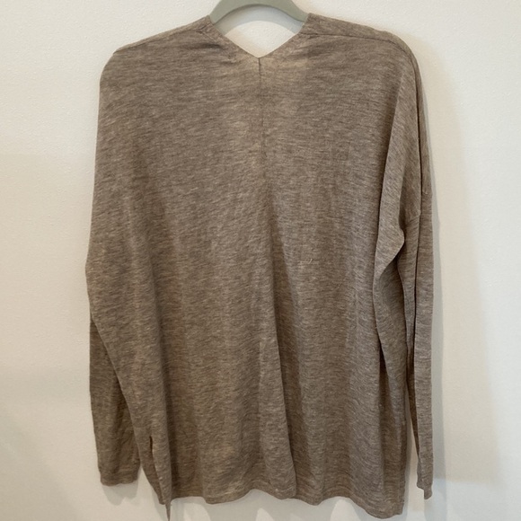 Vince Wool Cashmere Boyfriend V Neck Sweater - Picture 4 of 6